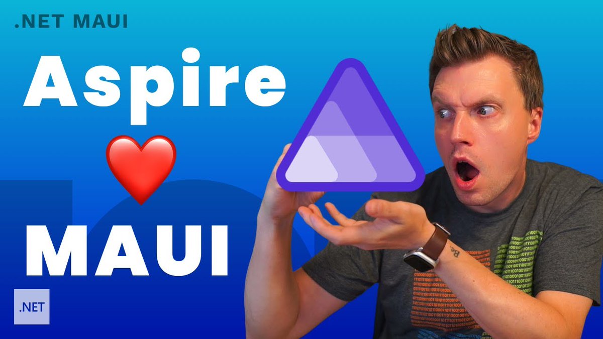 Telerik's tweet image. Yes, the official #DotNetMAUI integration for Aspire is out on preview!

So what does this mean for you &amp;amp; how to connect your MAUI project to #Aspire?

Let&apos;s see what @jfversluis has to say: prgress.co/49FP7Ow