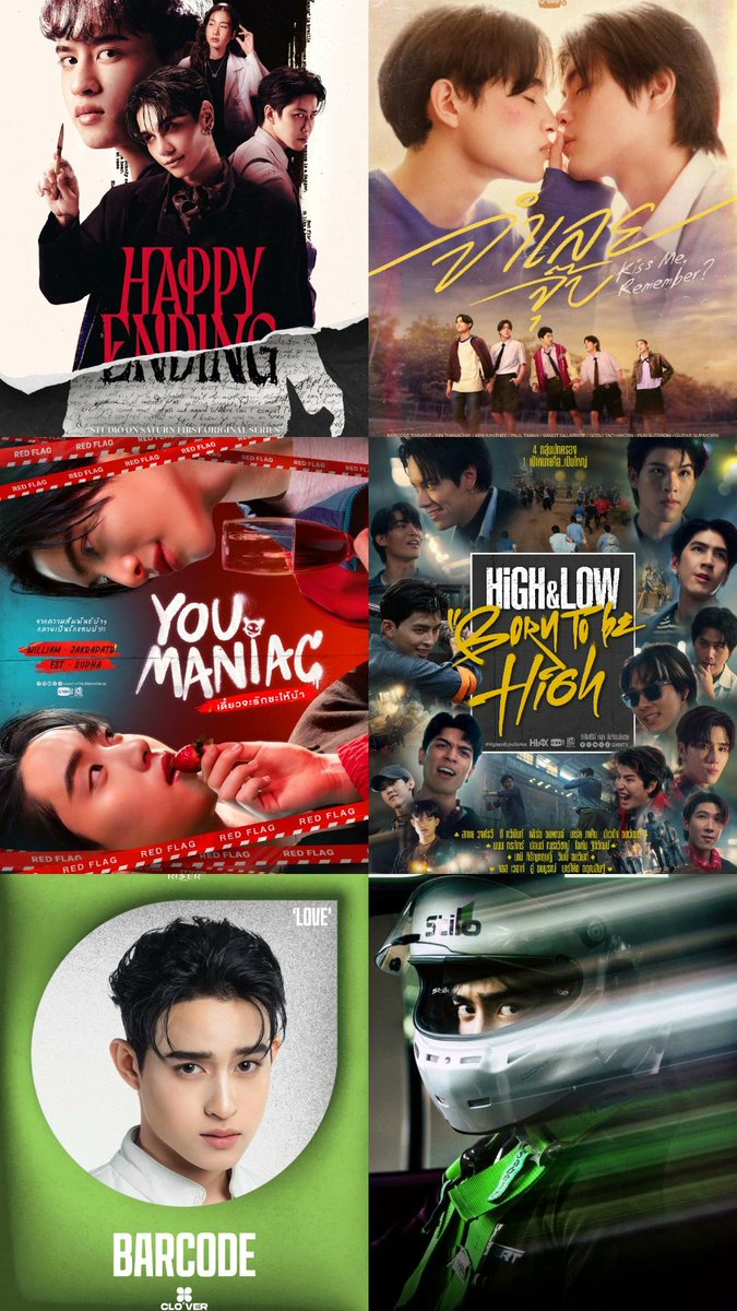 thenoircatk's tweet image. BEYOND PROUD AND HAPPY FOR YOU BARCODE.

1 SERIES WITH JEFF SATUR- HAPPY ENDING

3 PROJECT WITH GMMTV
*Kiss Me, Remember?
*You Maniac 
* High&amp;amp;Low (Born To Be High)

RACING - LENSO TEAM

CLO&apos;VER - RISER MUSIC

#barcodetin 
#Unit