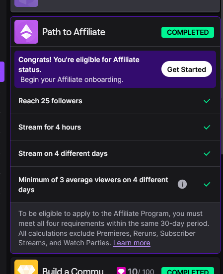 After almost 3 years of streaming
I am finally an Affiliate 🥳
This is probably the biggest achievement I've got this year
#Twitch #Vtuber