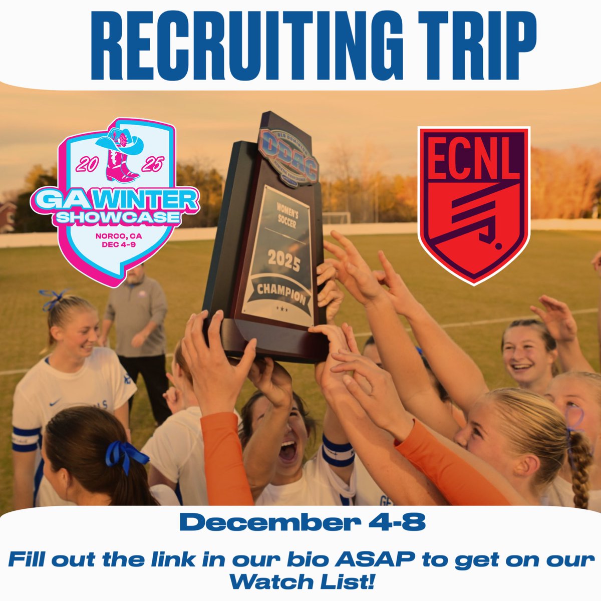 WLUWSoccer's tweet image. Coach Rob will be on the road recruiting soon! 
Fill out the corresponding Watch List forms below!

GA Winter Showcase: questionnaires.armssoftware.com/3be811caf659

ECNL KC: questionnaires.armssoftware.com/1138da3122b8

#FindingFutureGennies #ForTheBoo