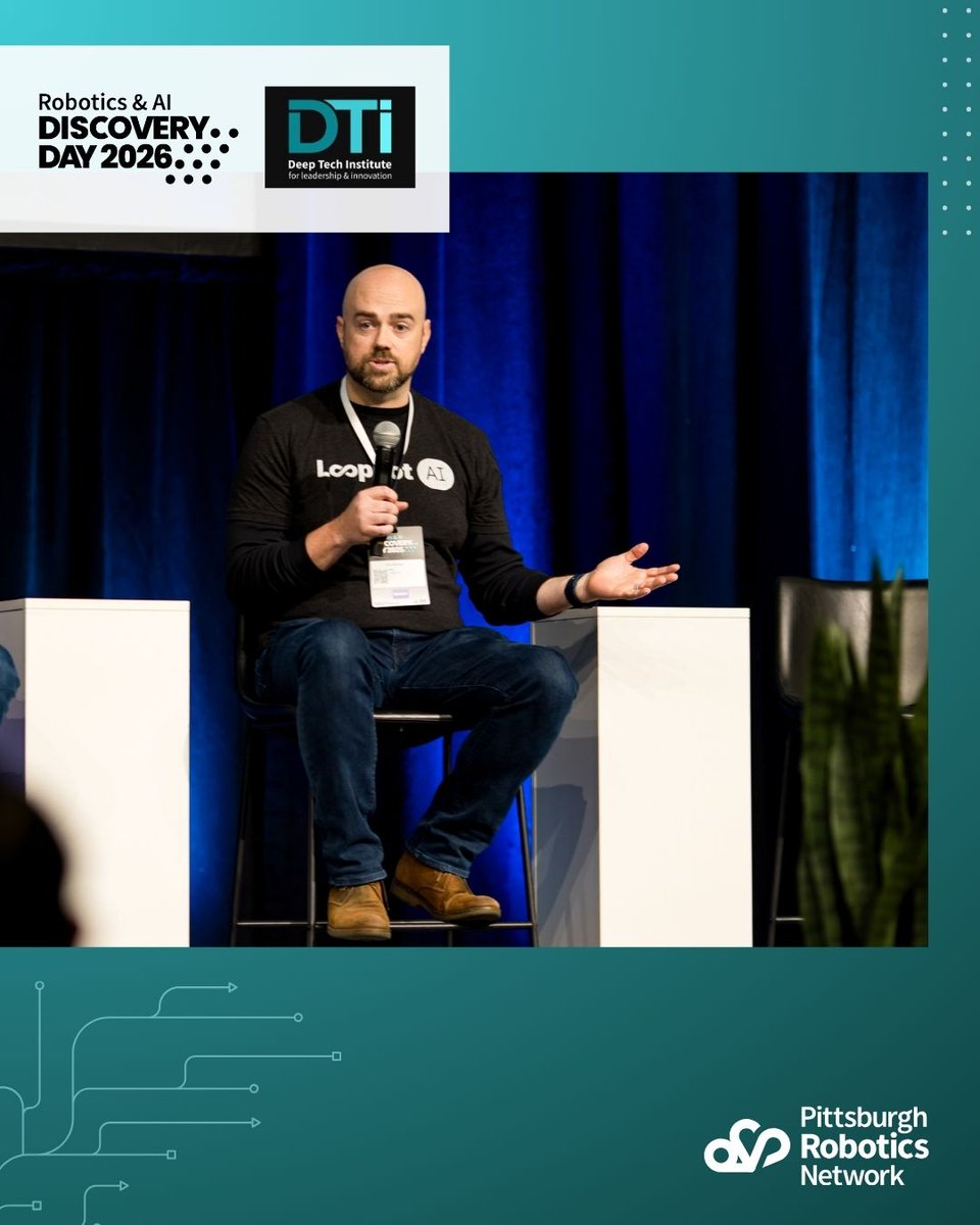 RoboPGH's tweet image. A shift is happening across robotics. As companies scale, success depends on developing the people who power the technology. The panel “Introducing the Deep Tech Institute” explored why continuous learning is now essential in robotics and AI. 🎥buff.ly/R3QwRAL