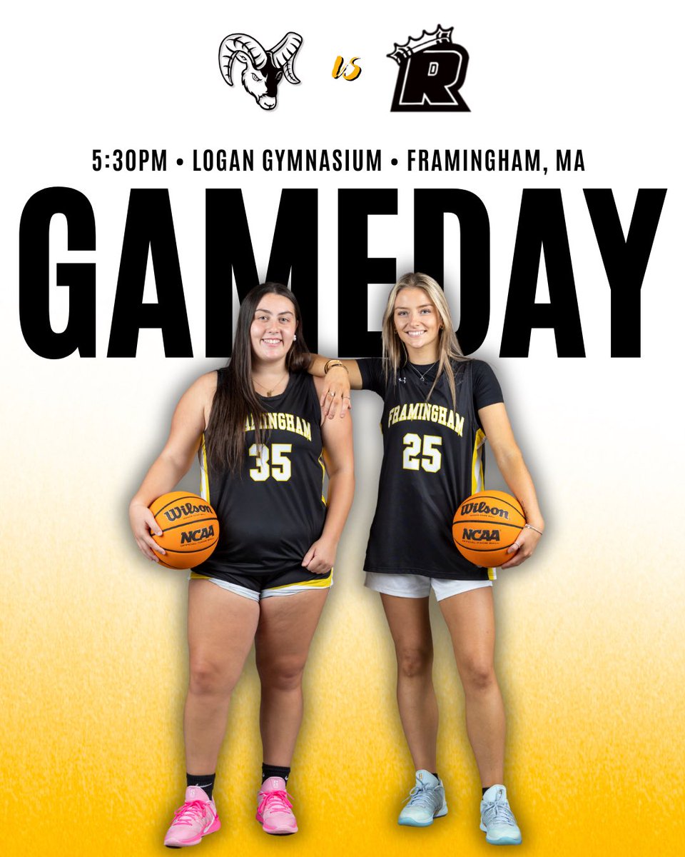 FSURamsWBB's tweet image. GAME DAY❕
🆚 Regis College
📍 Framingham, MA
⏰ 5:30pm
💻 mascac.tv/framingham/
#fRAMily🐏🏀