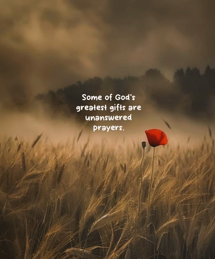 Some of God's greatest gifts are unanswered prayers....
