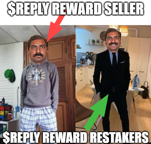 MaskApeAlpha's tweet image. Hey @ReplyCorp ... The REPLY is going higher... and your Holding worth also going higher...

If you not sell your daily reply rewards..

Here is the guide to maintain higher rank on $10K Giveaway.. 👇👇
-------------------------------------------------------

-&amp;gt; If you staking in…