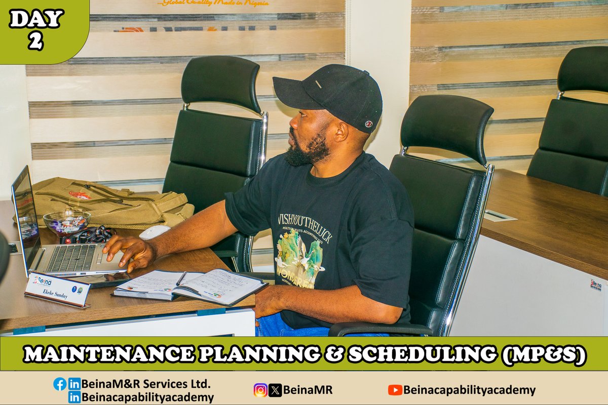 BeinaMR's tweet image. Day 2 of 3: Maintenance Planning &amp;amp; Scheduling (MP&amp;amp;S) Masterclass @beinamr

Another impactful day of knowledg as we continue our deep dive into Maintenance Planning &amp;amp; Scheduling!