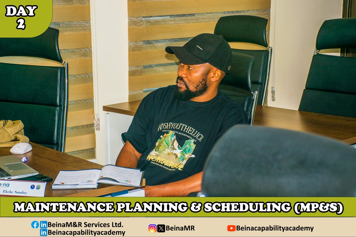 BeinaMR's tweet image. Day 2 of 3: Maintenance Planning &amp;amp; Scheduling (MP&amp;amp;S) Masterclass @beinamr

Another impactful day of knowledg as we continue our deep dive into Maintenance Planning &amp;amp; Scheduling!