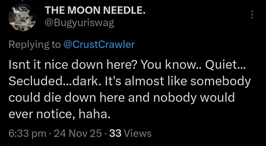 Bugyuriswag's tweet image. Okay so, Ive seen that almost nobody was able to see the replies of the interaction I had with crust crawler. It was an issue for us both too, so, Ive decided to share screenshots of MY point of view, and explain the post as well. (1/?)