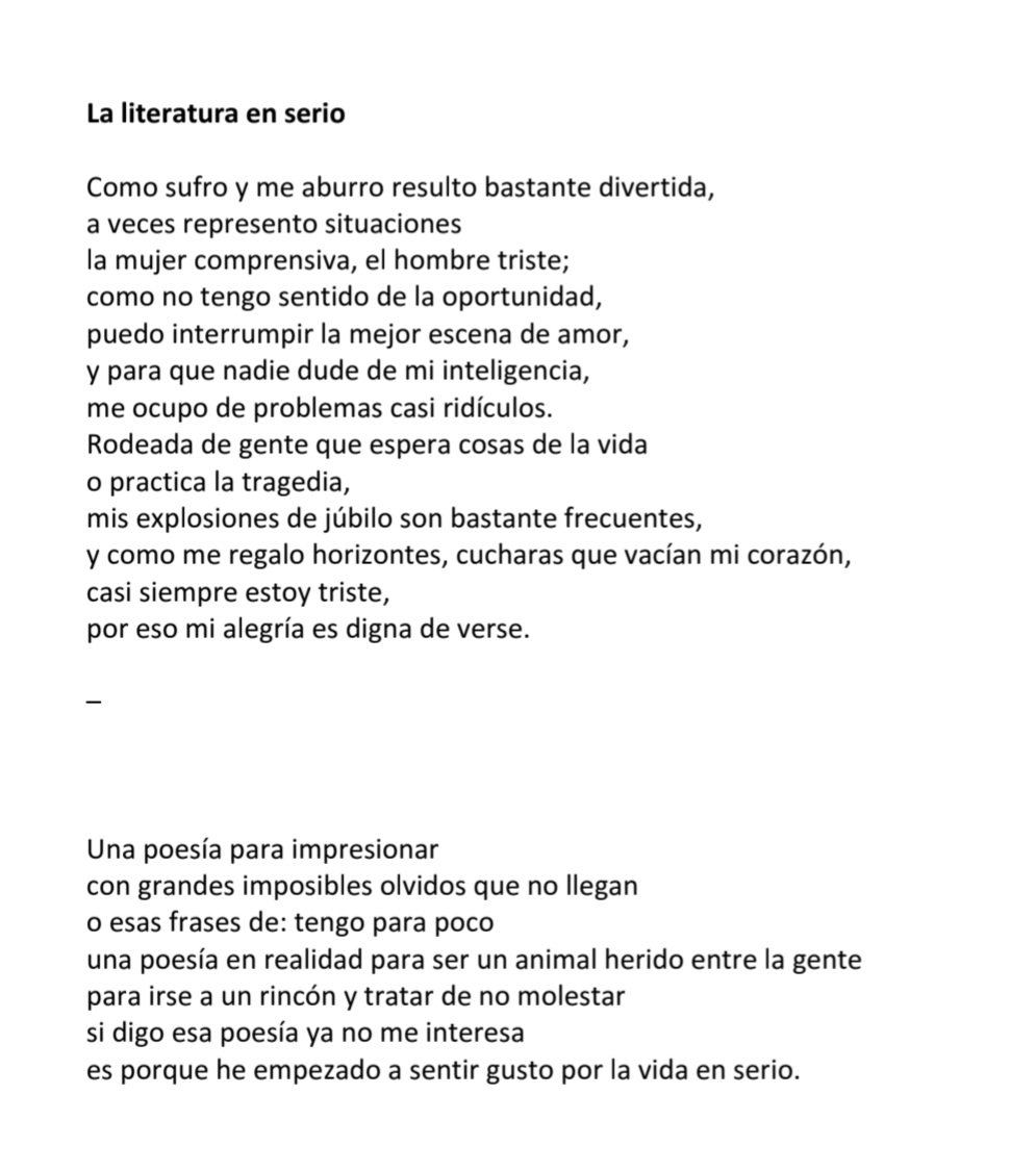 unos de juana bignozzi que leímos ayer en el taller