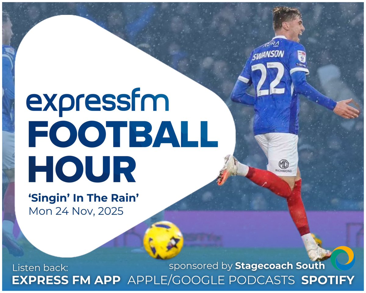 🔊 𝐋𝐈𝐒𝐓𝐄𝐍 𝐁𝐀𝐂𝐊 • 𝐓𝐡𝐞 𝐅𝐨𝐨𝐭𝐛𝐚𝐥𝐥 𝐇𝐨𝐮𝐫

On the eve of another #Pompey matchday, why not replay last night’s episode of The Football Hour on <a href="/ExpressFM/">Portsmouth’s Express FM</a>?

<a href="/JakePompeySmith/">Jake Smith</a> was joined by <a href="/Kevin5LiveChamp/">Kevin Stokes</a> &amp; <a href="/_joshchapman98/">Josh Chapman</a> to preview the Blues’ trip to S2.