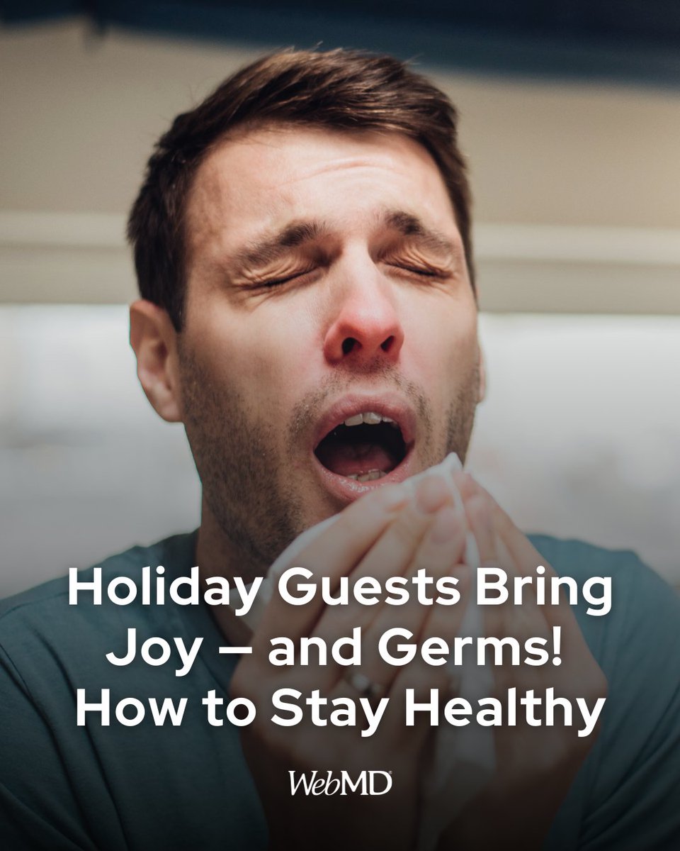 WebMD's tweet image. From Thanksgiving to New Year’s, holiday togetherness comes with a catch: a spike in the viruses that thrive when we all gather inside.

The latest U.S. wastewater data suggests that COVID, flu, respiratory syncytial virus (RSV), and the norovirus stomach bug are on the rise. In…