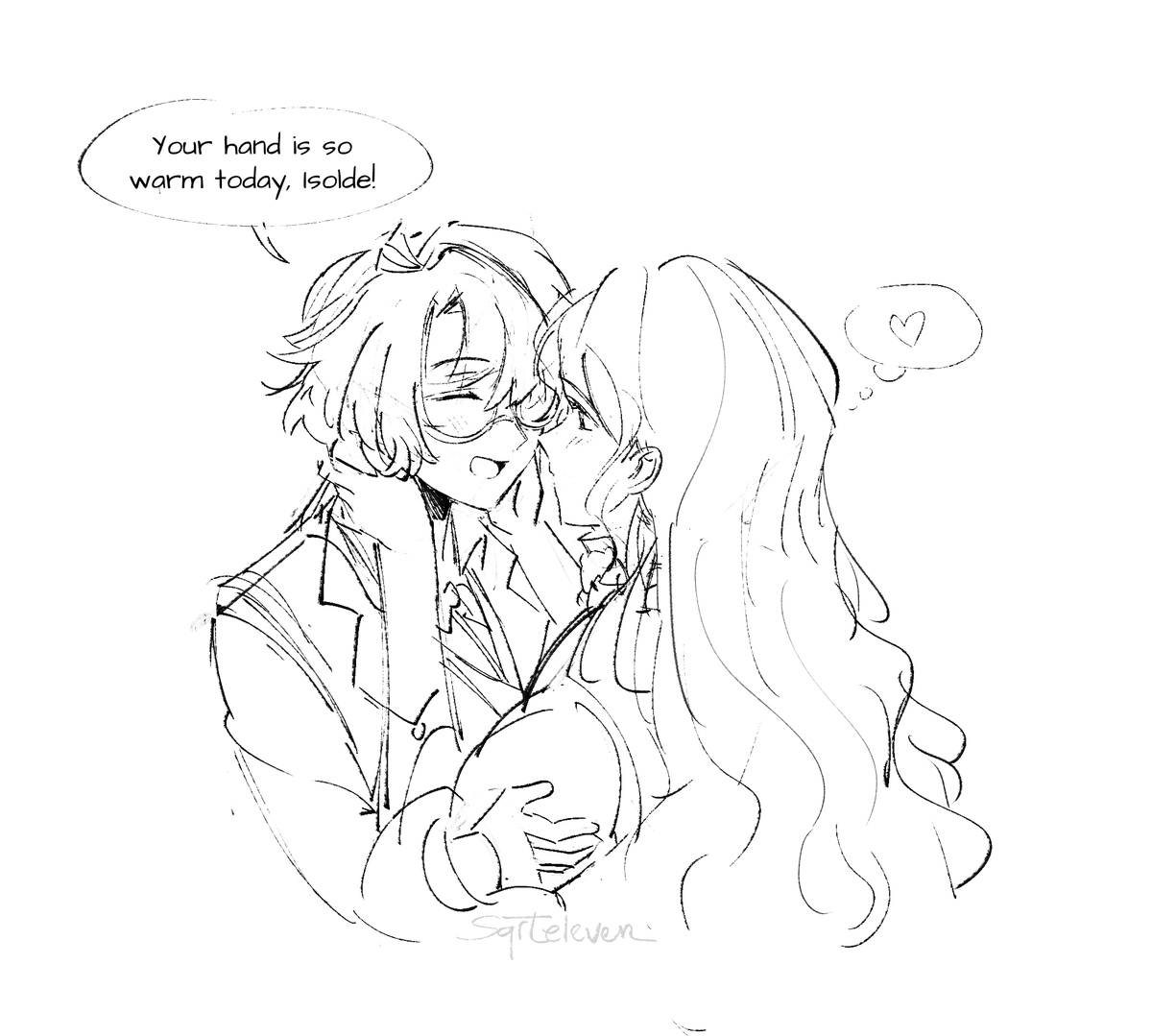 have this doodle from 2 days ago
#Reverse1999 #isokania