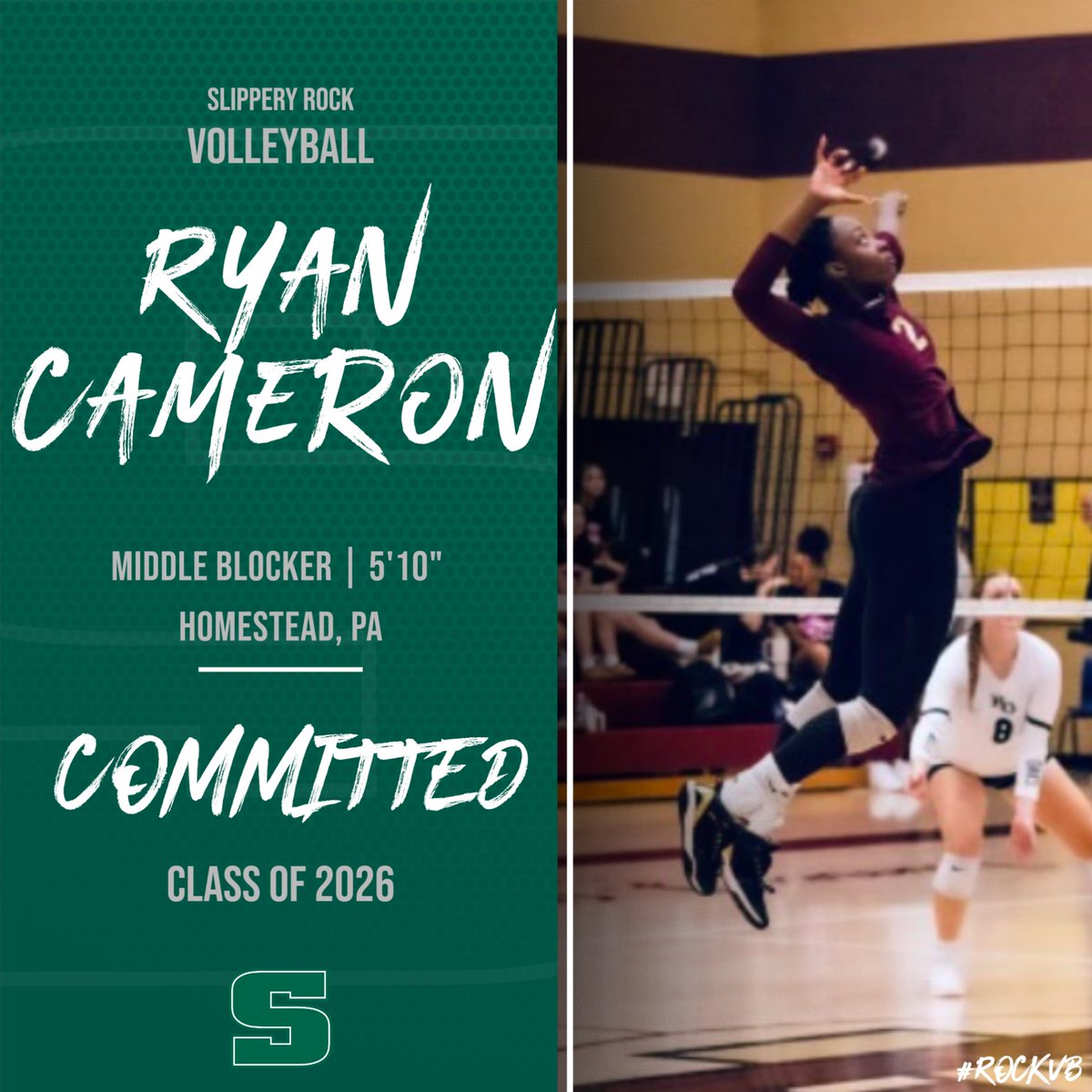 Slippery_RockVB's tweet image. WELCOME TO THE ROCK, RYAN!

We are excited to welcome our next member of the incoming class of 2026, Ryan Cameron.

#rockvb #signingday #gorock