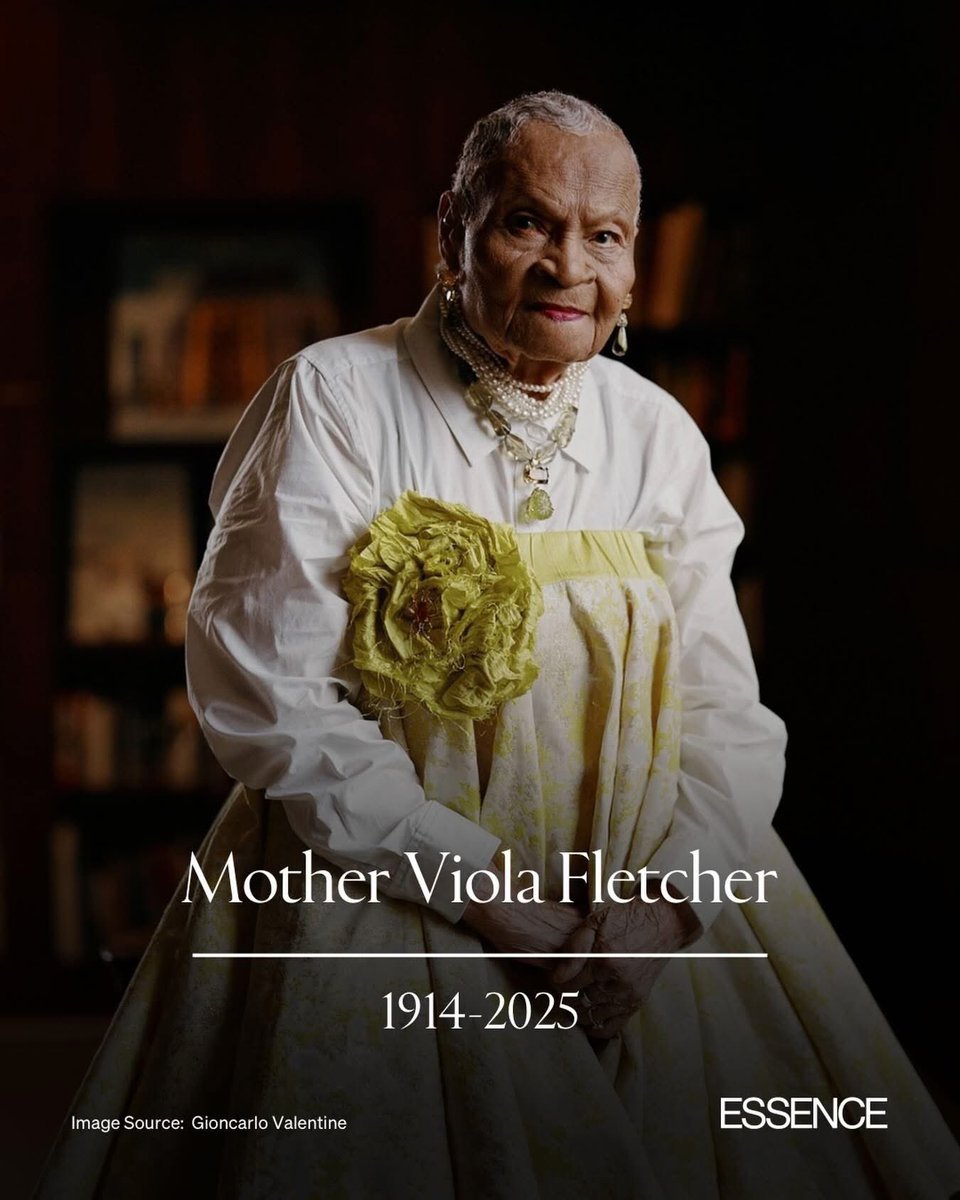 BennieGThompson's tweet image. I am deeply saddened by the passing of Mother Viola Fletcher. She carried the truth of the Tulsa Race Massacre with courage, demanded justice with dignity, and moved generations with her voice. Her legacy will continue to light the way.