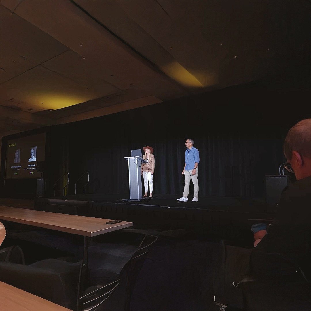 CodiLime's tweet image. What works. What hurts. What’s next.

At #AutoCon4, Katarzyna Kurowska (CodiLime) &amp;amp; Aldrin Isaac (eBay) shared lessons from Spectron, eBay’s intent-based orchestration platform.

#NetworkAutomation #Orchestration