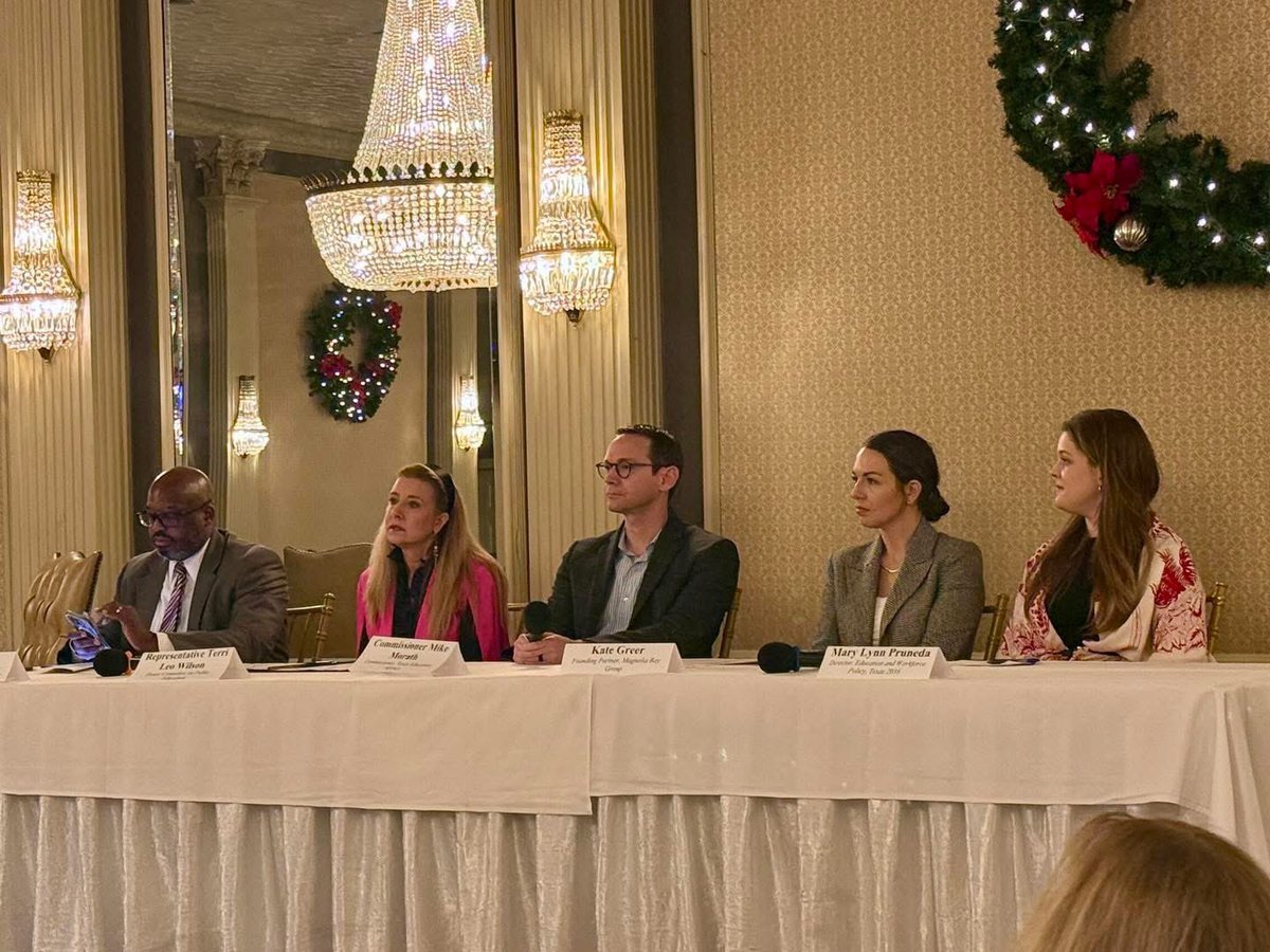 Thank you to the <a href="/TCCRI/">TCCRI</a> for having us at the 2025 Education Policy Summit! I joined Mary Lynn Pruneda, Kate Greer, Texas Education Agency's Mike Morath, and College Board's Greg Walker for a great conversation on education and accountability.