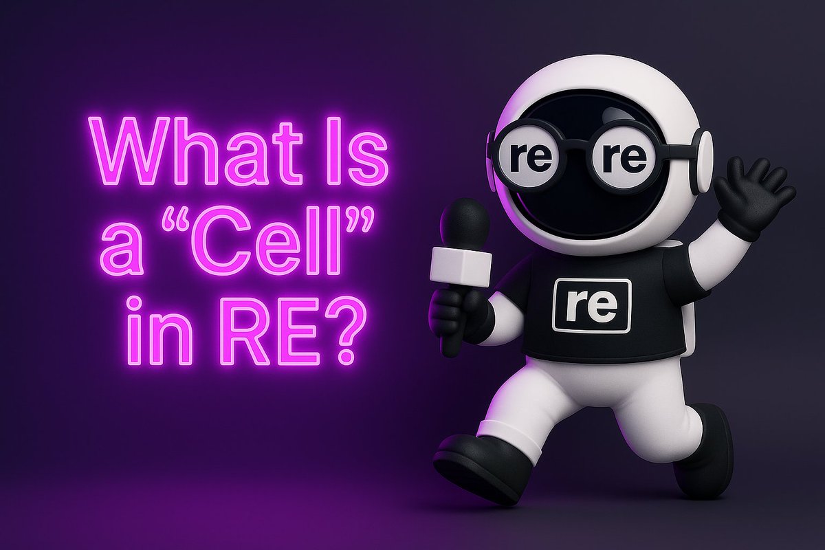 autor_becker's tweet image. What Is a &quot;Cell&quot; in RE? 🧵

To understand @re  you must first understand cells.
They are the one of the most important parts in entire system.
Let’s go through it 👇