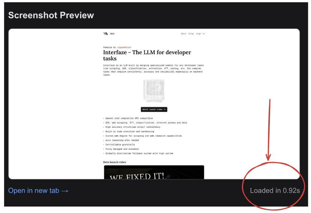vineetwts's tweet image. We built the fastest screenshot api, no need to pay for this stuff.

Try out 👉 screenshot.vineet.pro

Will Keep adding more and more features as per requests !

This was done while managing a lot of work, can hyper optimize this more as per requests