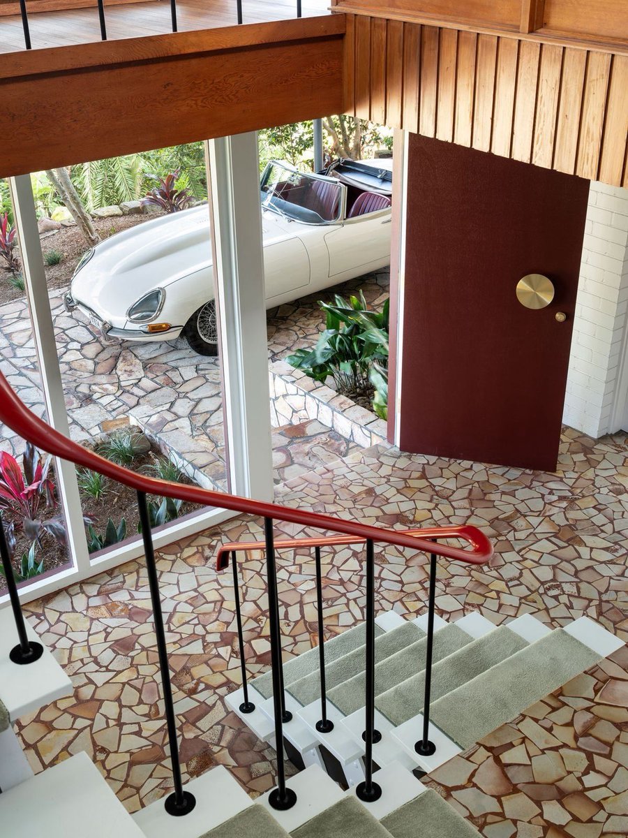 Mid century entryways are a thing of beauty