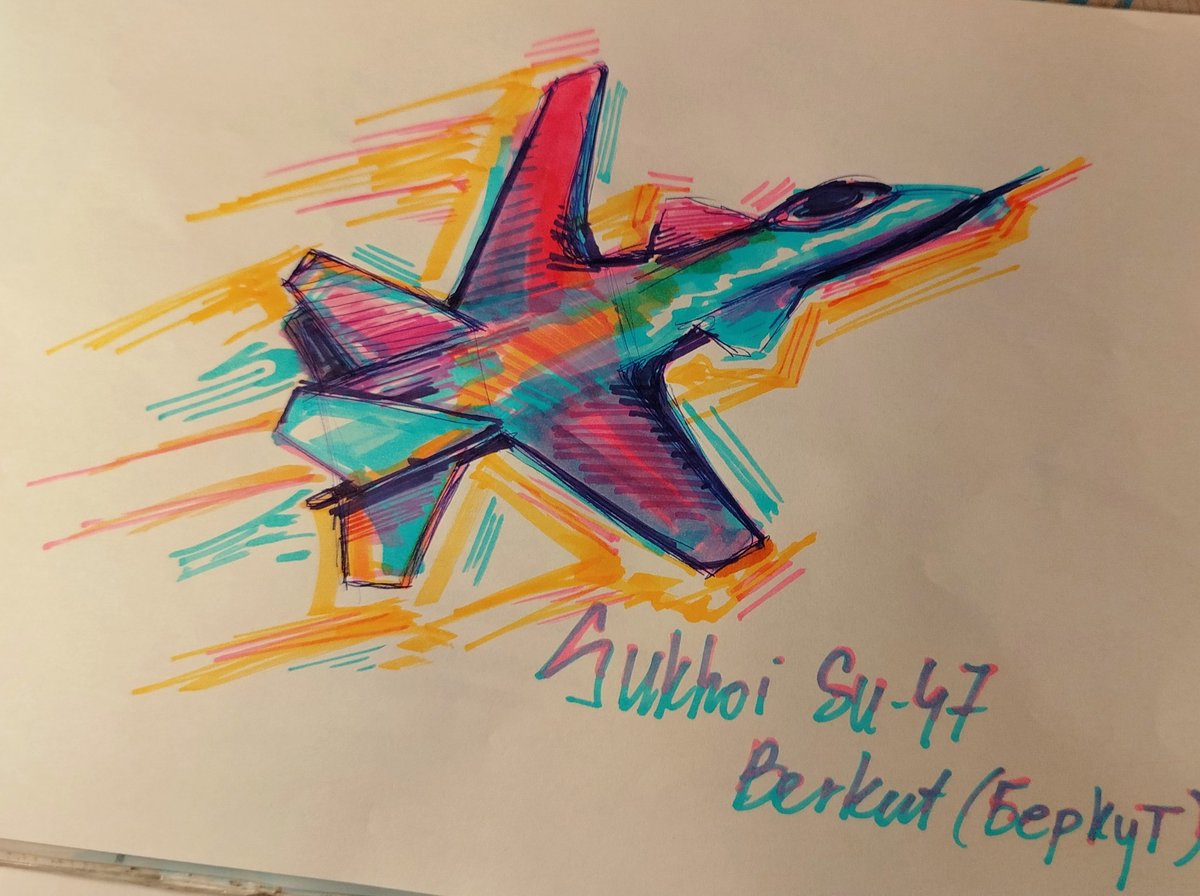 lushlake0871's tweet photo. Day 145
Traditional doodling of Su-47 (wasted potential) https://t.co/LeDbqKk86v