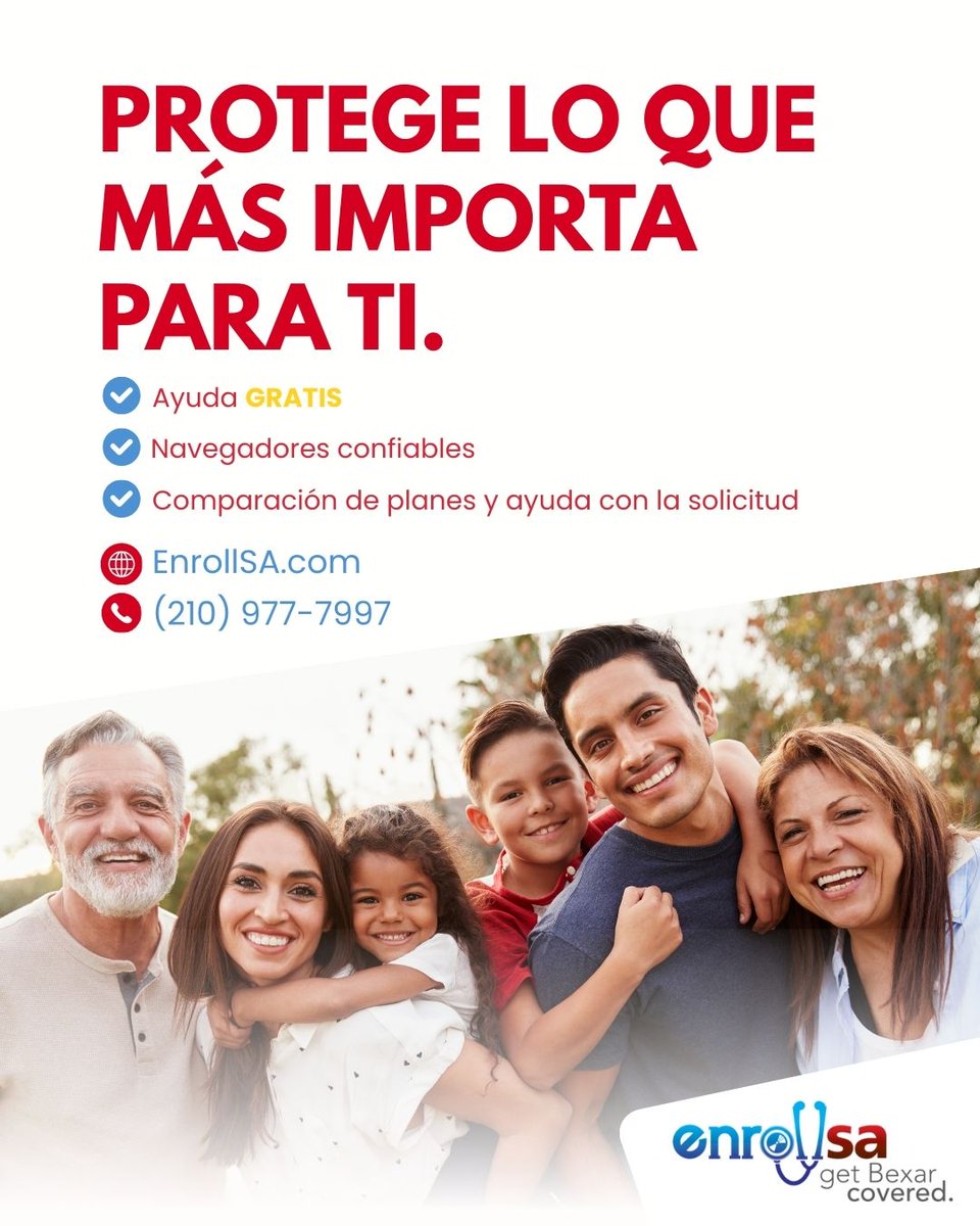 Protect what matters most this Thanksgiving.
Open Enrollment is happening now.
Get FREE, bilingual enrollment help at EnrollSA.com or call us (210) 977-7997 🧡
#EnrollSA #OpenEnrollment #HealthCoverage #AffordableCareAct
#SanAntonioTX #BexarCounty #BilingualHelp
