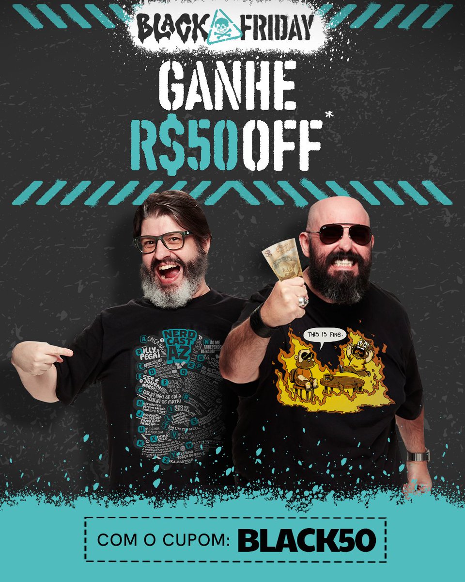 Nerdstore's tweet photo. AGORA NÃO TEM MAIS DESCULPA!

É isso mesmo, a NerdStore está te dando 50 REAIS pra curtir a Black November na loja para compras acima de 99 reais 😎

Corre pro link e não perca tempo! https://t.co/yDKMGNJleq https://t.co/4JjdwN5Fte