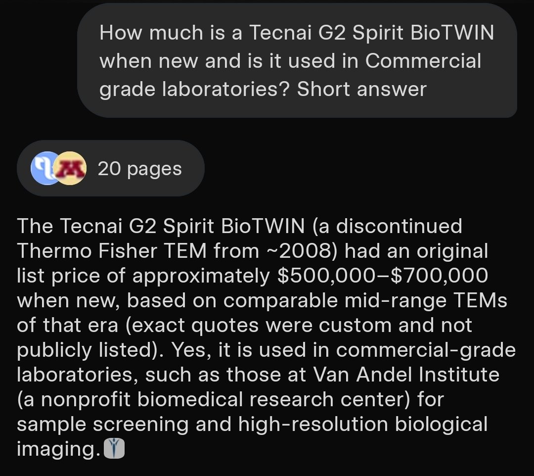 No. The Microscope we used is worth $3/4m and is used in most commercial grade laboratories. 

Cheers.