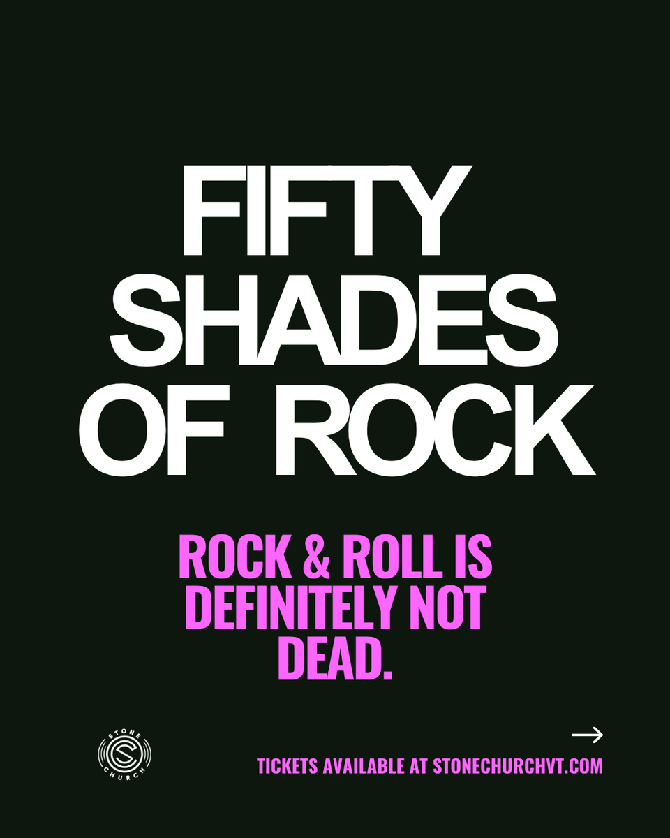 stonechurchvt's tweet photo. 🎸 50 Shades of Rock at Stone Church! 🎸

Get ready — the next few months are packed with killer rock shows! From gritty punk vibes to epic alt-rock soundscapes, we’ve got something for every rock fan. https://t.co/nVEL3d27At