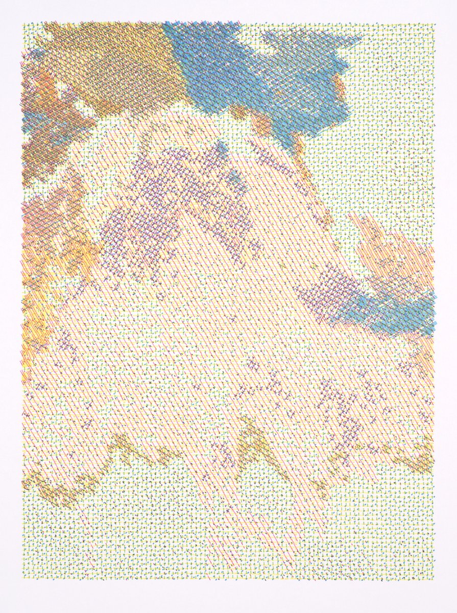 thresfold's tweet image. wrp 261025
6-color plotter drawing

#penplotter