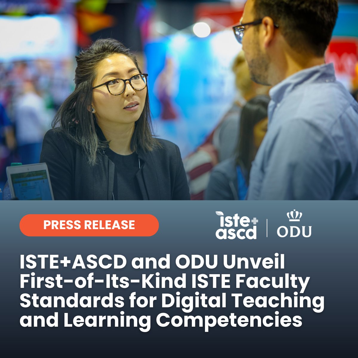 ISTEofficial's tweet image. ISTE+ASCD and @ODU have released the ISTE Faculty Standards, a research-based framework to help higher ed faculty integrate technology across teaching, research, and service.
Learn more: hubs.li/Q03VQcQR0
#HigherEd #EdTech #DigitalTeaching