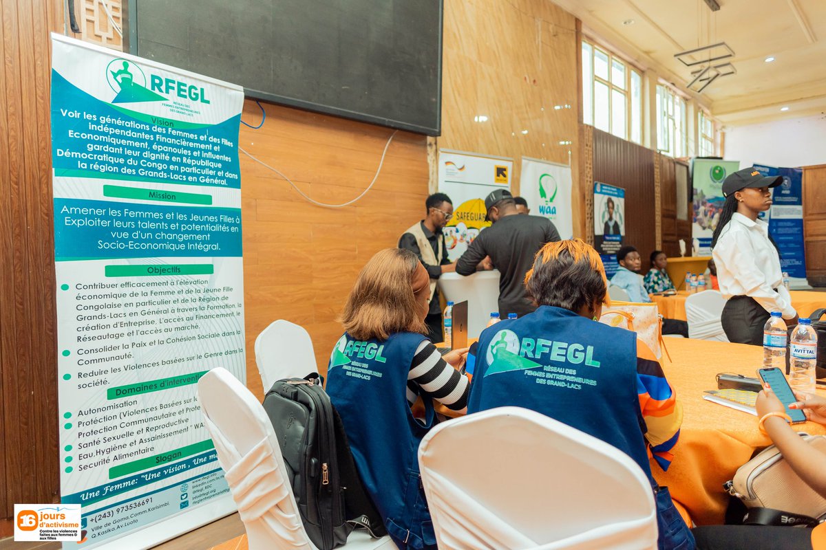 Rfegl_RDC's tweet photo. En images, revivez le lancement des activités de la campagne de 16 jours d'activisme contre les violences faites aux femmes et aux filles. 

À Goma, l'hôtel Linda a accueilli des des organisations de droits de l'homme dont le RFEGL pour la cause.

#acttoendviolence #noexcuse https://t.co/c5V47QXsr7