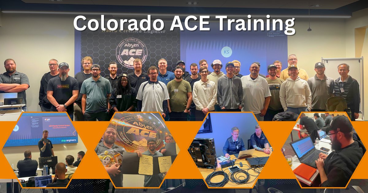 Absen_Inc's tweet image. Congrats to our newest Colorado ACE Training graduates! 🎓👏

Thanks for spending two days with us last week and leveling up your LED skills with our team of #AVPros. Welcome to the growing ACE community! 🌟

Join us in congratulating them!

#AbsenInc #LEDtraining #ACETraining