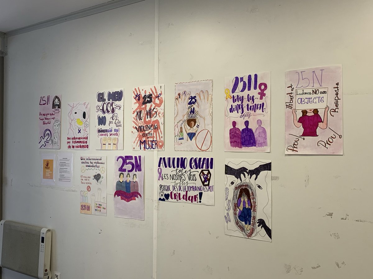 L’alumnat d’Expressió artística de 4t d’ESO ha creat cartells reivindicatius per al 25N, reflexionant sobre la violència masclista i la importància de detectar-la i combatre-la.

instagram.com/p/DRe-MFBiLHh/…

#25n #secundàrialliscart #Curs2025i26 #ieperelliscart