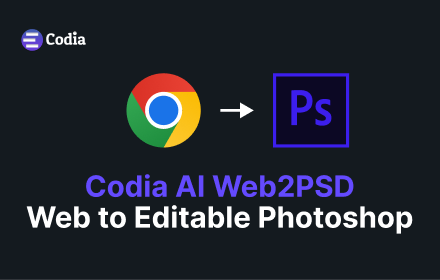codia_d2c's tweet image. Our new product, Codia AI Web to PSD Exporter, has been officially released.  codia.ai/web-to-psd