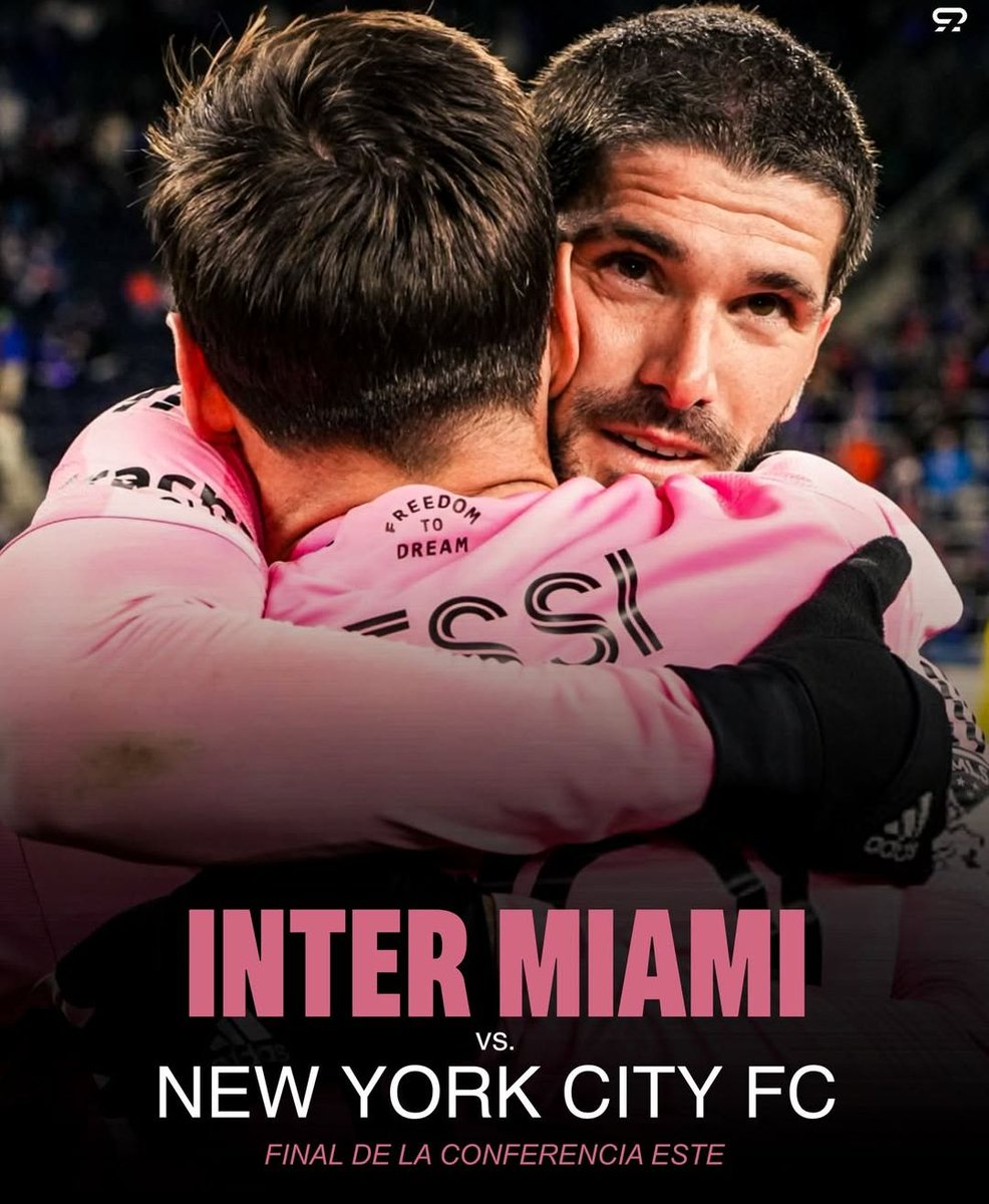 AndreyMcQueen's tweet image. IN THE EASTERN CONFERENCE FINALS 🏆⚽🥇

🖤🩷 Inter Miami CF will play New York City FC at Chase Stadium in Miami on November 29.

@InterMiamiCF made a rewards program. I’m OBSESSED.💫

 You earn points for doing fun stuff and can get legit prizes like signed gear IMCFRewards 📱…
