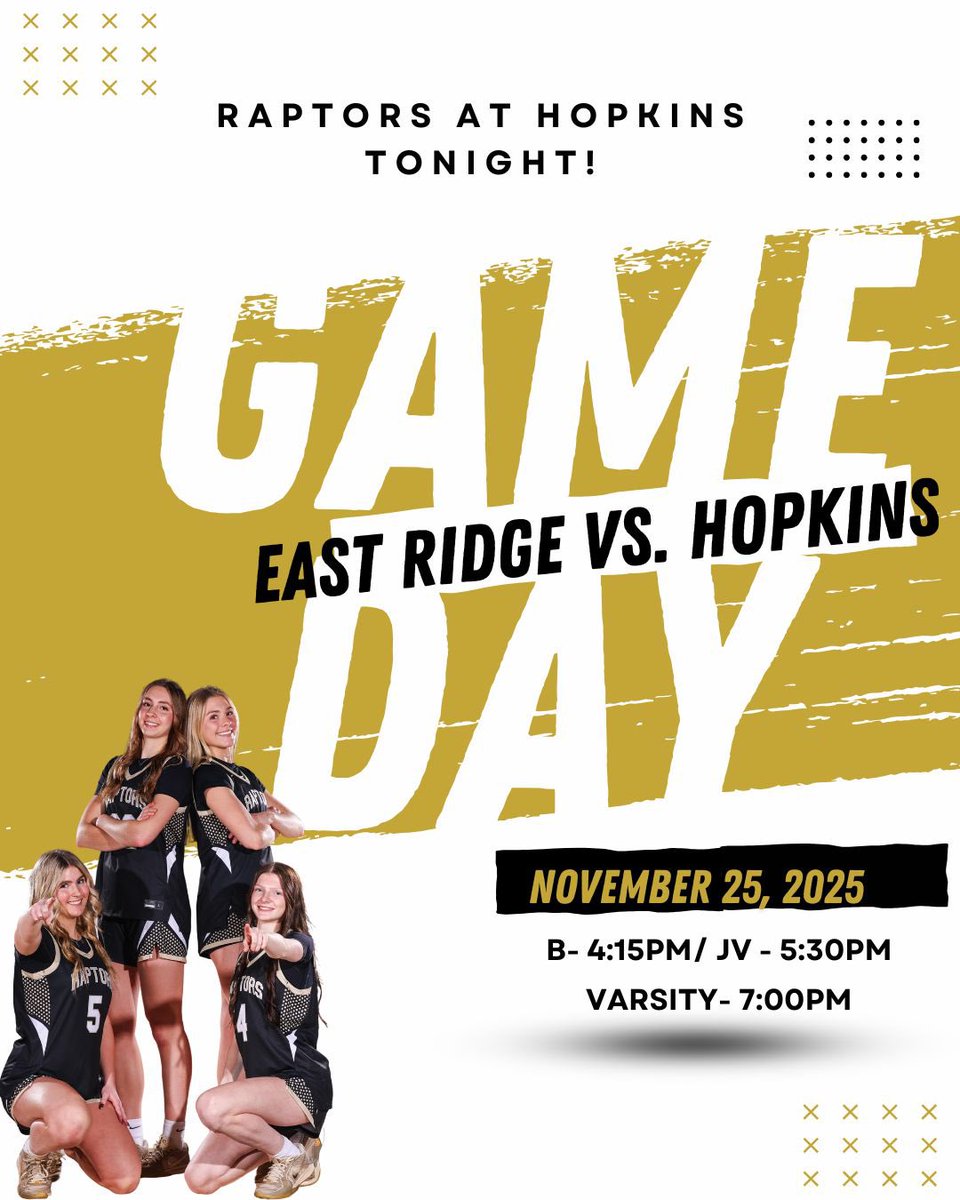 🌟Game Day vs. Hopkins🌟

📍Hopkins H.S.
⏰B- 4:15pm, JV-5:30pm, V-7:00pm
🎟️ vancoevents.com/us/events/land…?
📺N/A