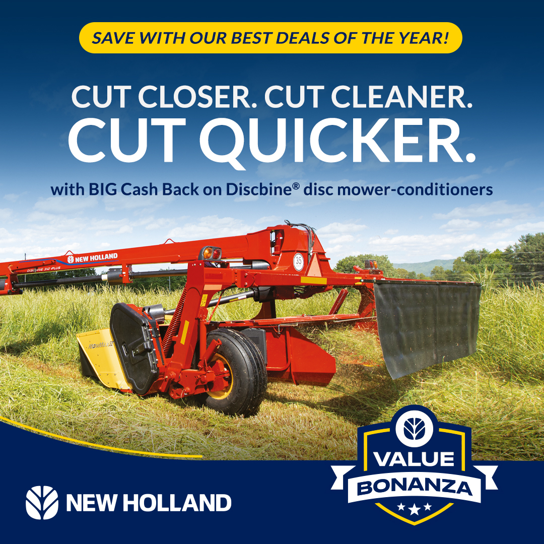 Put a bonanza of savings in your pocket as you cut faster and cleaner and condition more smoothly for seasons to come. Stop by and ask us how you can save thousands.💰