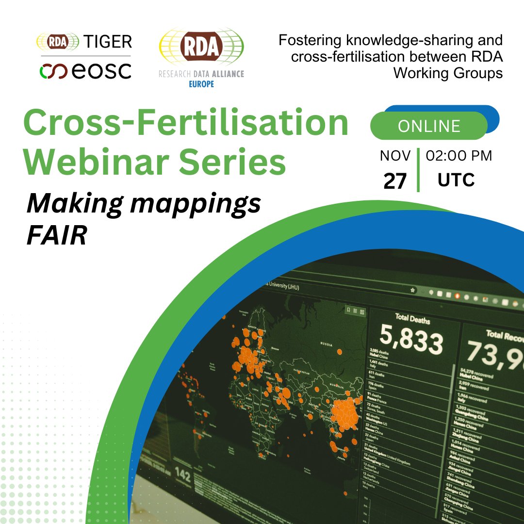 RDA_Europe's tweet image. 🗣️ “Mappings turn scattered metadata into connected knowledge.”

🛎️Curious how #RDA groups and projects are tackling #interoperability?
Join the 27 Nov webinar Making Mappings FAIR.

🔗 Register:
rd-alliance.org/events/rda-tig…

#SemanticWeb #OpenScience #FAIRdata #ResearchData