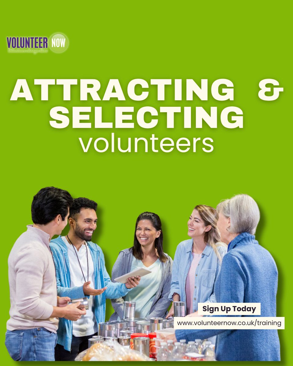 In a busy modern world with so many demands on people's time, it can prove difficult to attract as many new volunteers as we need. Our 3hr online workshop on 10 Dec can help you rise to this challenge!

Find out more  ➡️  ow.ly/qm1V50Xpb2T