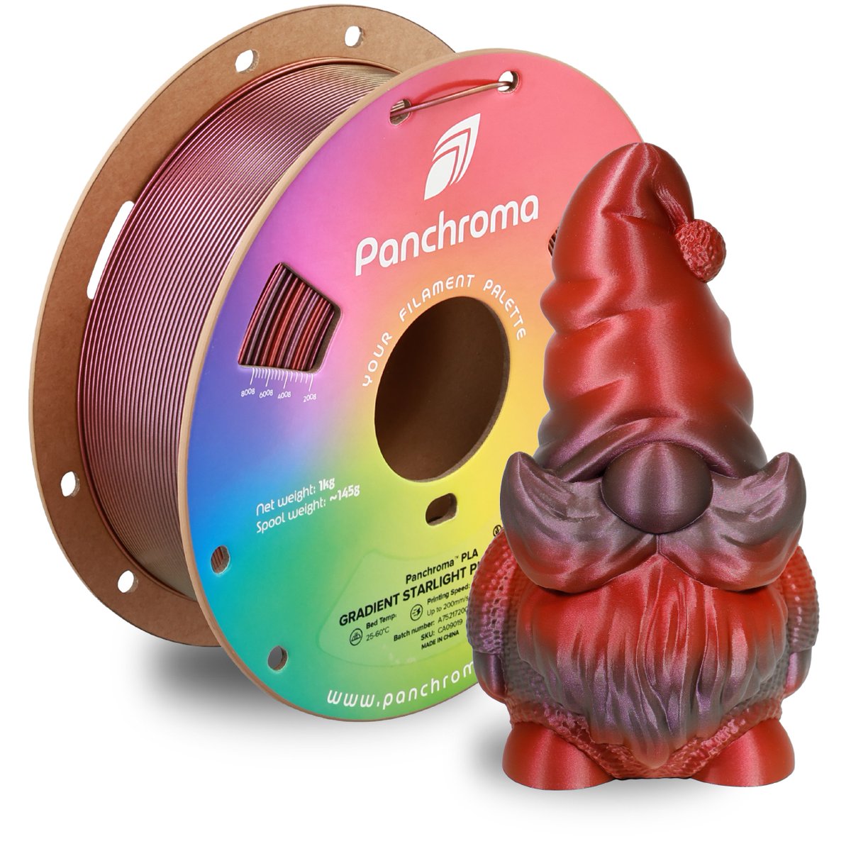 🎉 Introducing 24 NEW Panchroma™ Gradient PLA colors! 🌈✨
Your prints just got way more magical.

From dreamy Matte pastels 🩵💜 to shimmering Crystal translucents 💎, deep Galaxy blends 🌌, and radiant Starlight fades ⭐.
Every spool shifts colors as you print, creating models