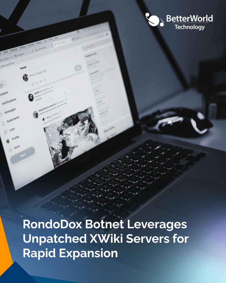 BetterWorldTech's tweet image. The RondoDox Botnet is increasingly targeting unpatched XWiki servers, significantly enhancing its reach. This development underscores the critical necessity for improved cybersecurity protocols. 

The rise of the RondoDox Botnet highlights the urgent need for organizations to…
