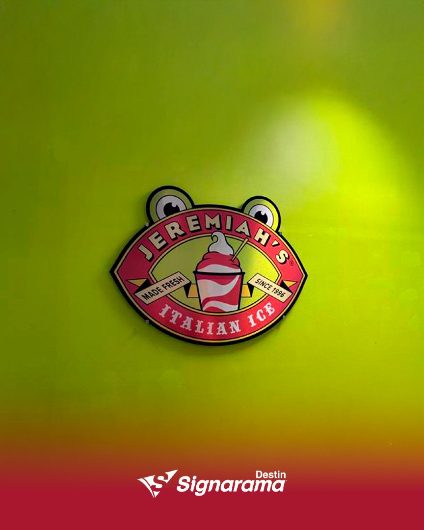 SignaramaDestin's tweet image. Cool collab! ❄️ We teamed up with @RiotCreative to install these sharp signs for @JeremiahsiIce.
#SignaramaDestin #SignInstall #JeremiahsIce