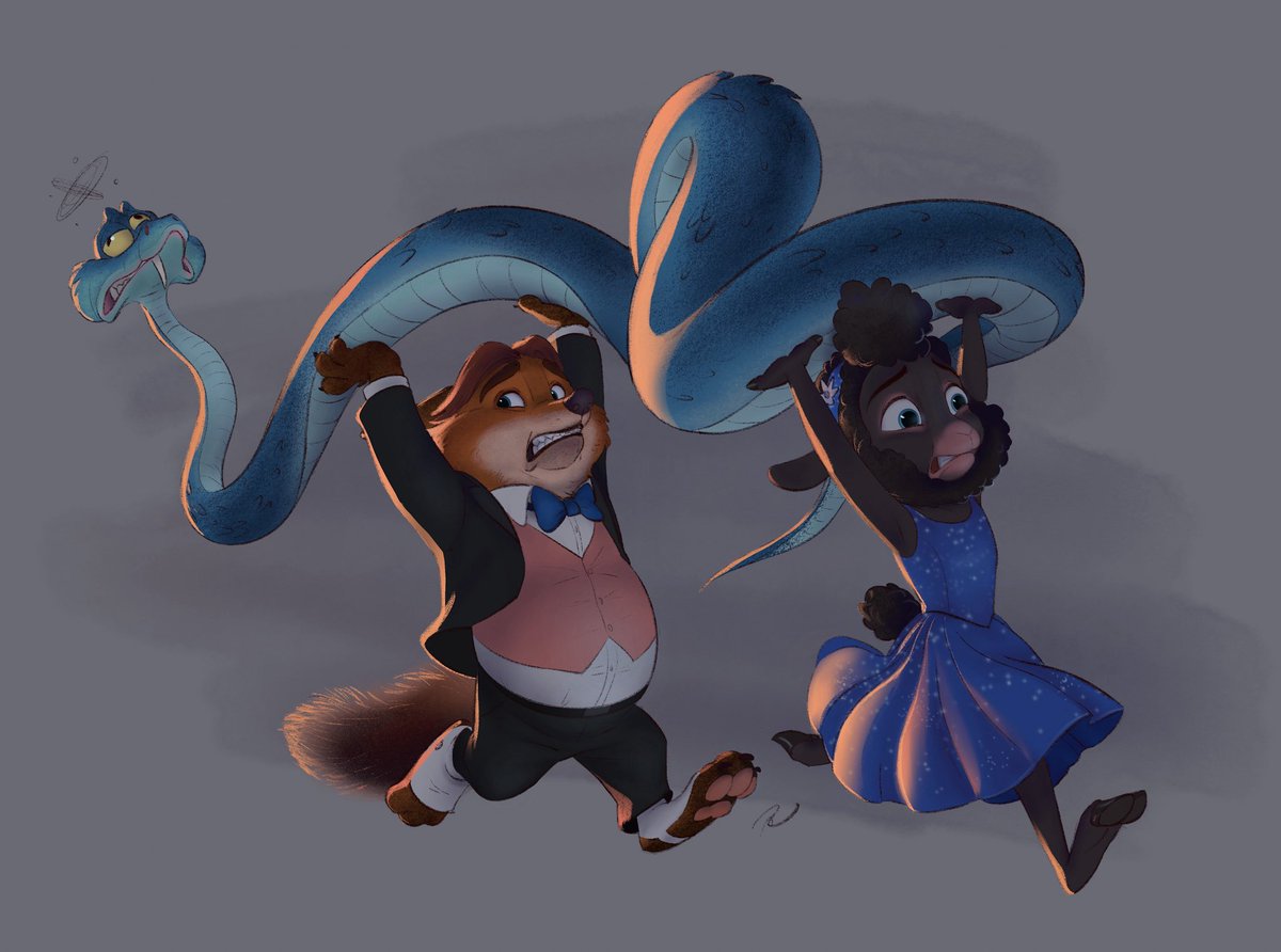 Rain1940_art's tweet image. Zootopia 2, but with Gideon Grey and Sharla the Sheep as the main characters. 🦊♥️🐑 Commission.
These two might just be a fanmade ship, I still wish they would have made it into the sequel.
#zootopia2 #GideonGreyandSharlatheSheep #procreateart #rain1940_art