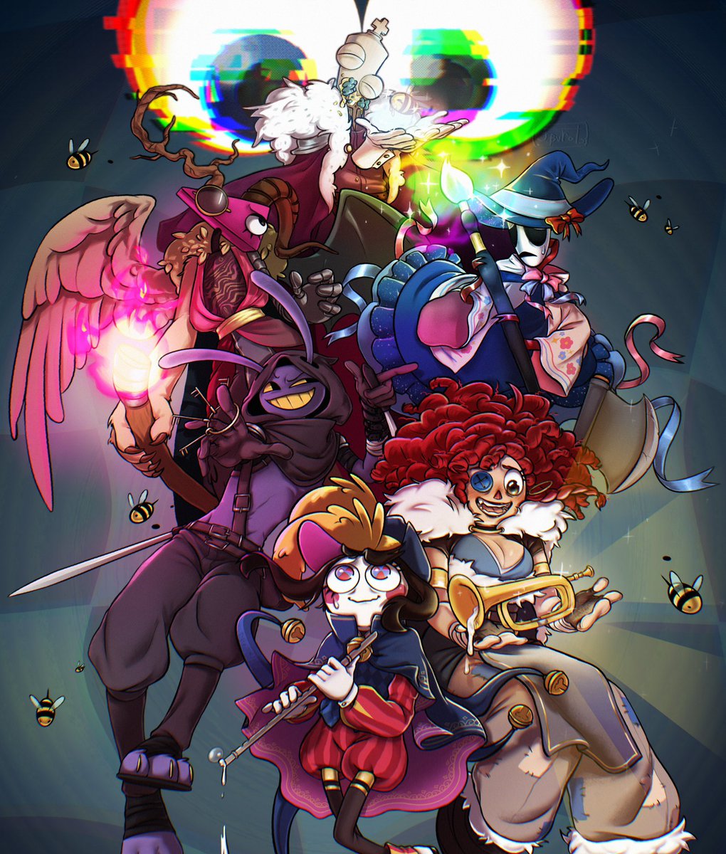 jbvrat's tweet image. hi so… i really liked the D&amp;amp;D stream, so i made this poster🌟!! :] 

(it took FOREVER to finish, but i hope it’s worth it)
#TheAmazingDigitalCircus #TADC #tadcfanart