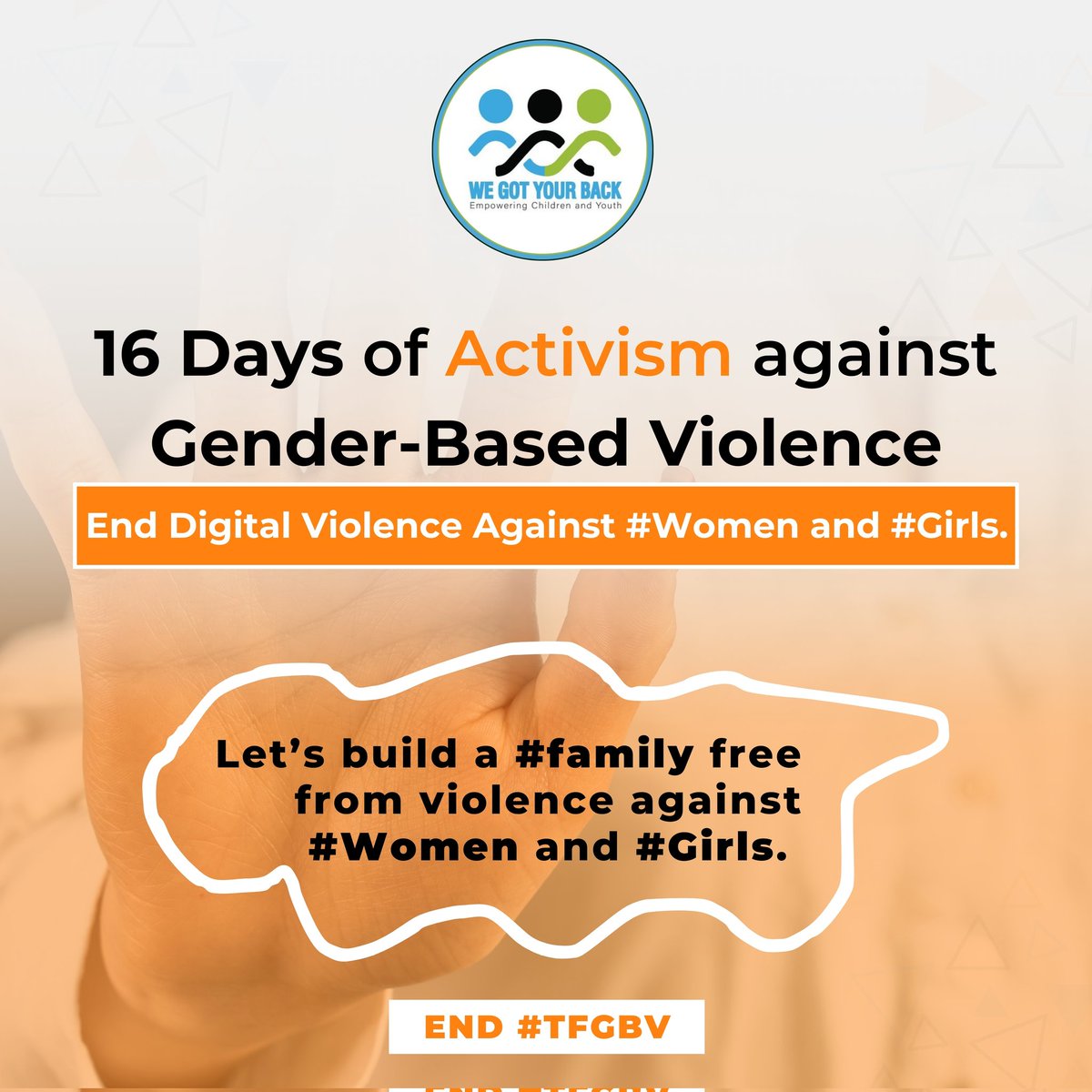 Women &amp; girls bear the heaviest burden of violence. Stigma &amp;barriers too often block their full potential.  

#16DaysOfActivism against #GBV is our opportunity to address these barriers&amp; recommit to creating the safe spaces women &amp;girls deserve in the world. 
#EndTFGBV 
#EndVAWG