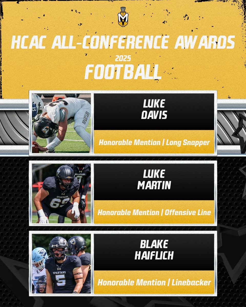 MUSpartans's tweet image. FB: Manchester brings home ten HCAC All-Conference honors.

#MUSpartans | #SpartanPride