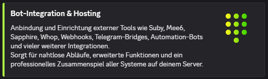 cmdrDaemonX's tweet image. Dein Discord darf mehr können als nur Channels.
Wir verbinden externe Tools, Payment-Systeme, KI-Bots und Automationen so, dass dein Server für dich arbeitet.

#Webhooks #CustomBots #CryptoTools #Suby #Automation #Discord