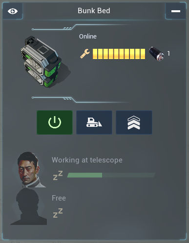 Hey guys!
In the upcoming update, colonists will prefer bedrooms and lounges that are separated from production areas. They will also claim their own bed, and if a colonist leaves on an expedition or goes to an outpost, their claimed bed will become available for others to use.