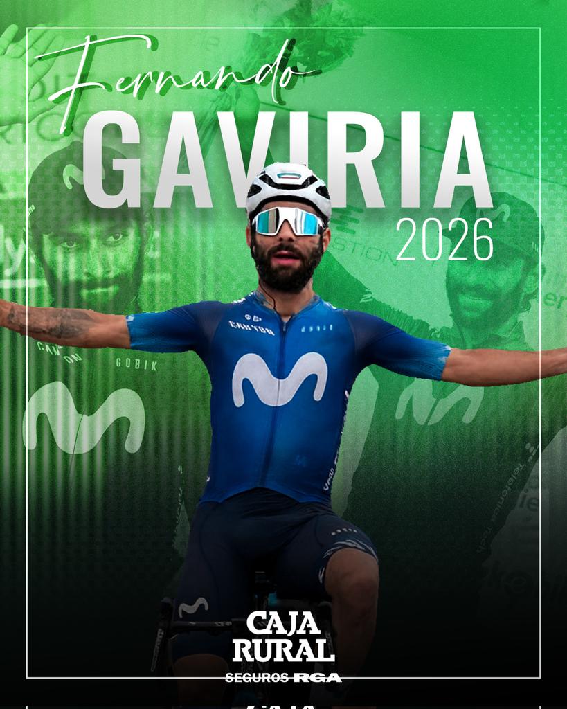‼️Sin duda, uno de los fichajes de este invierno: Fernando Gaviria firma por Caja Rural. No parece un mal revulsivo para ambas partes y una figura que puede influir en invitaciones. Buen movimiento...