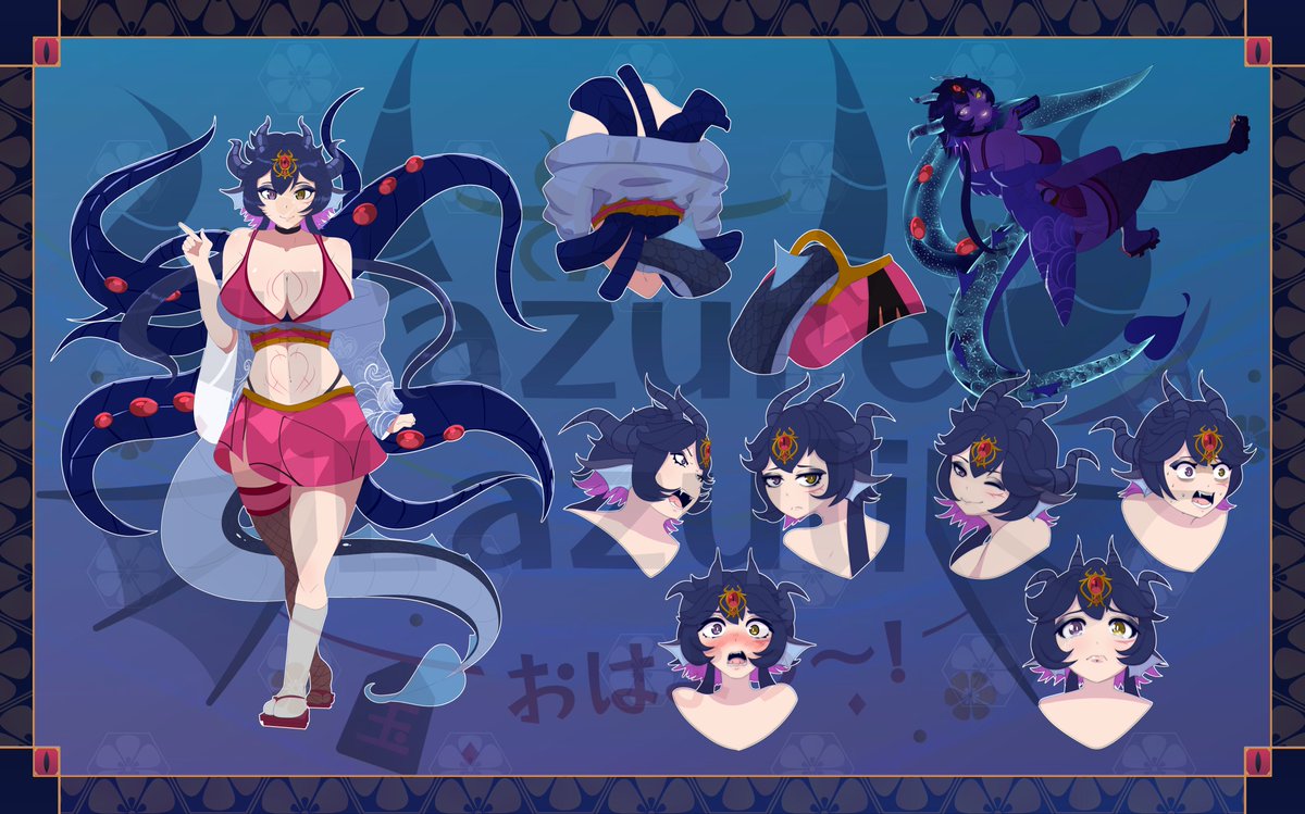 LazureLazuli 🌊🐉 ~ Sea Dragon Vtuber 2026 REVAMP tweet media