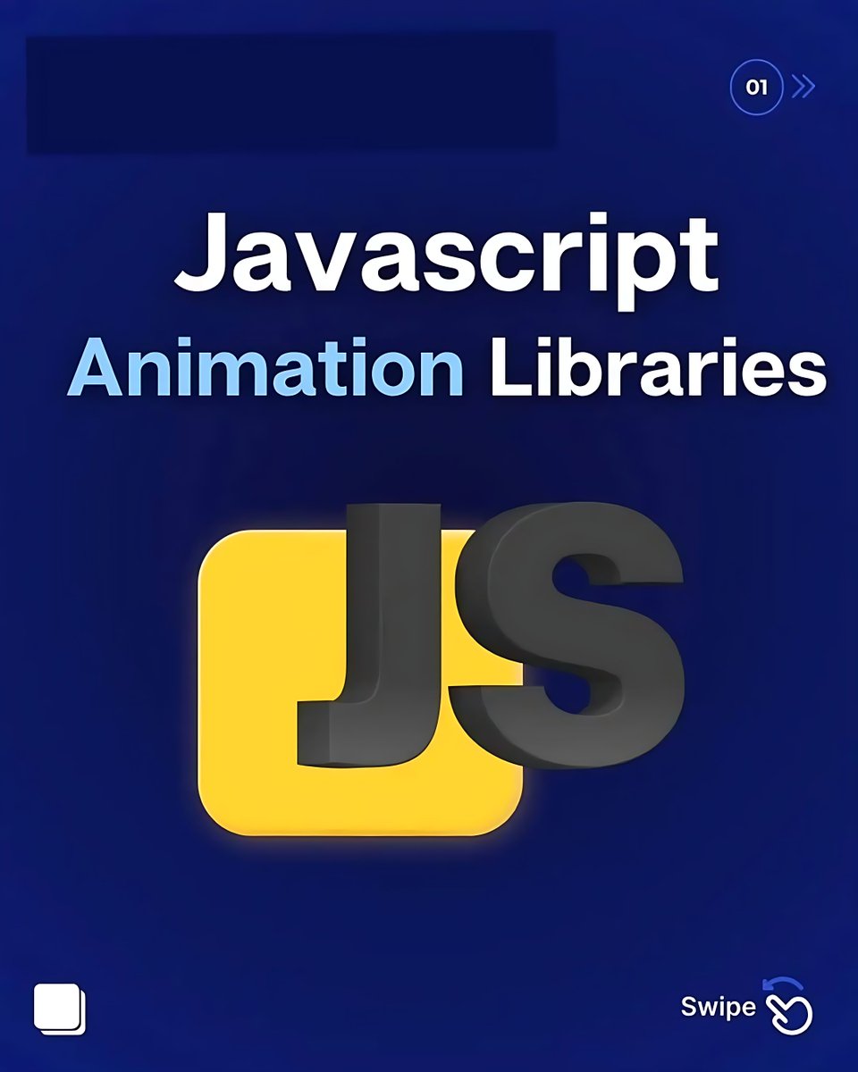11xcoder's tweet image. Transform your static websites into dynamic, stunning experiences. Animation is the key to creating engaging user interfaces, and with the right JavaScript tools, the possibilities are limitless!

#WebAnimation #JavaScriptLibraries #FrontendDevelopment
